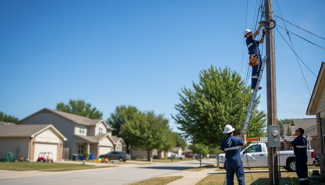 Residential electrician providing installation services in Zapata, TX